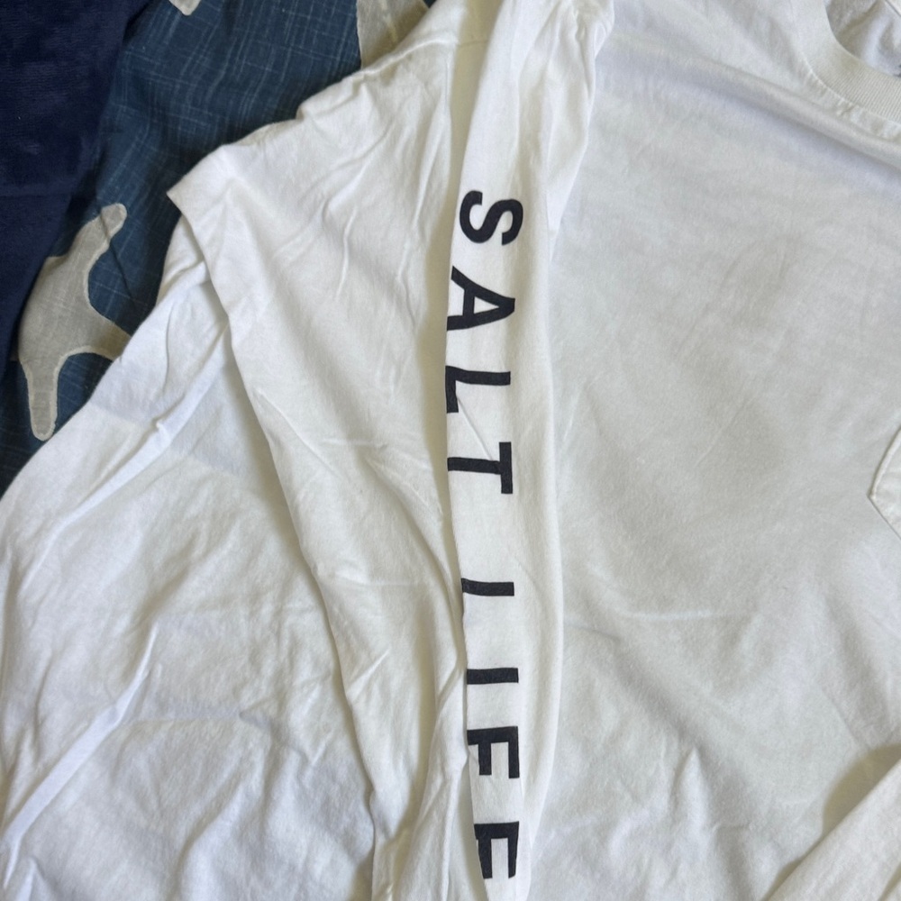 Salt Life White Long Sleeve Tee - Picture 3 of 4